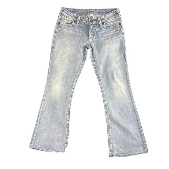 Silver Jeans Co. Suki Light Wash Bootcut Womens Denim W30/L32 Boho Festival - Picture 1 of 9